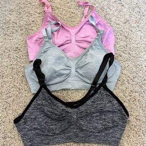 Women's breastfeeding Intimates & Sleepwear Bra Set - Pink, Gray, Black